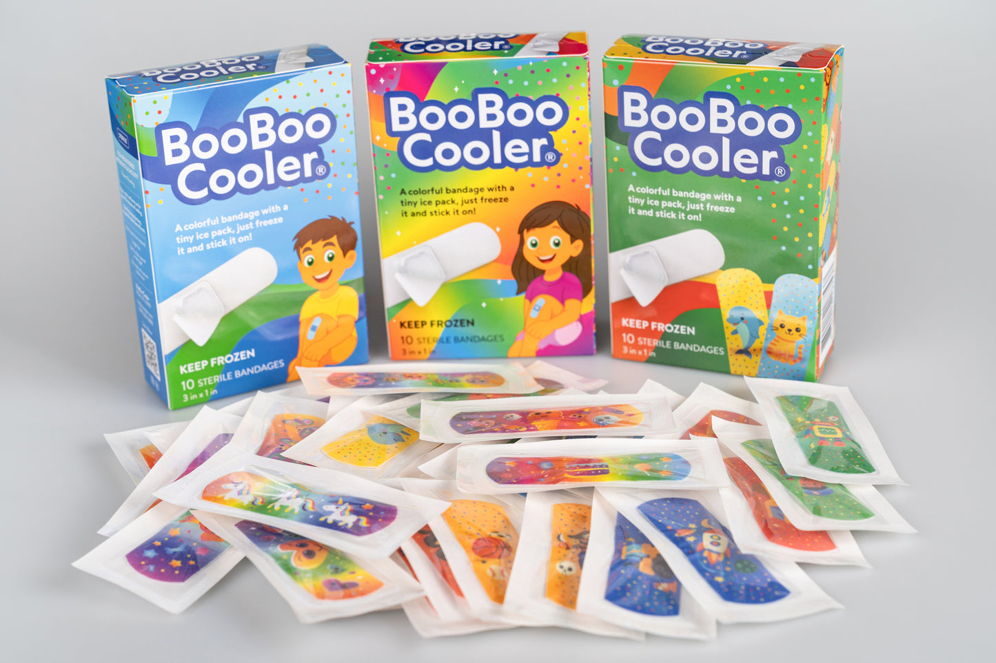 BooBoo Cooler® | A Little Bandage That Cools | Three Pack Variety