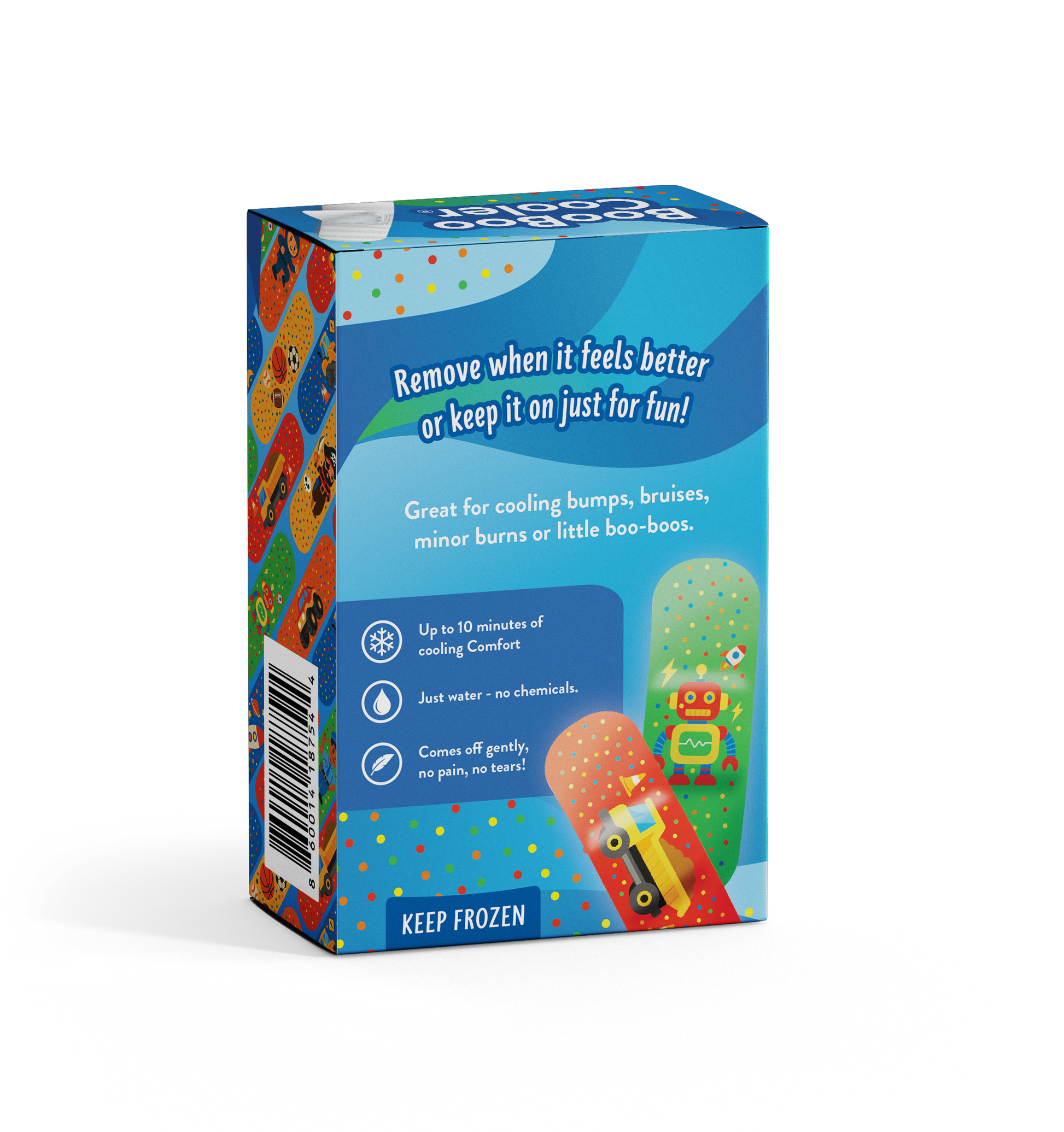 Back of the Action Chill BooBoo Cooler box with usage and storage details