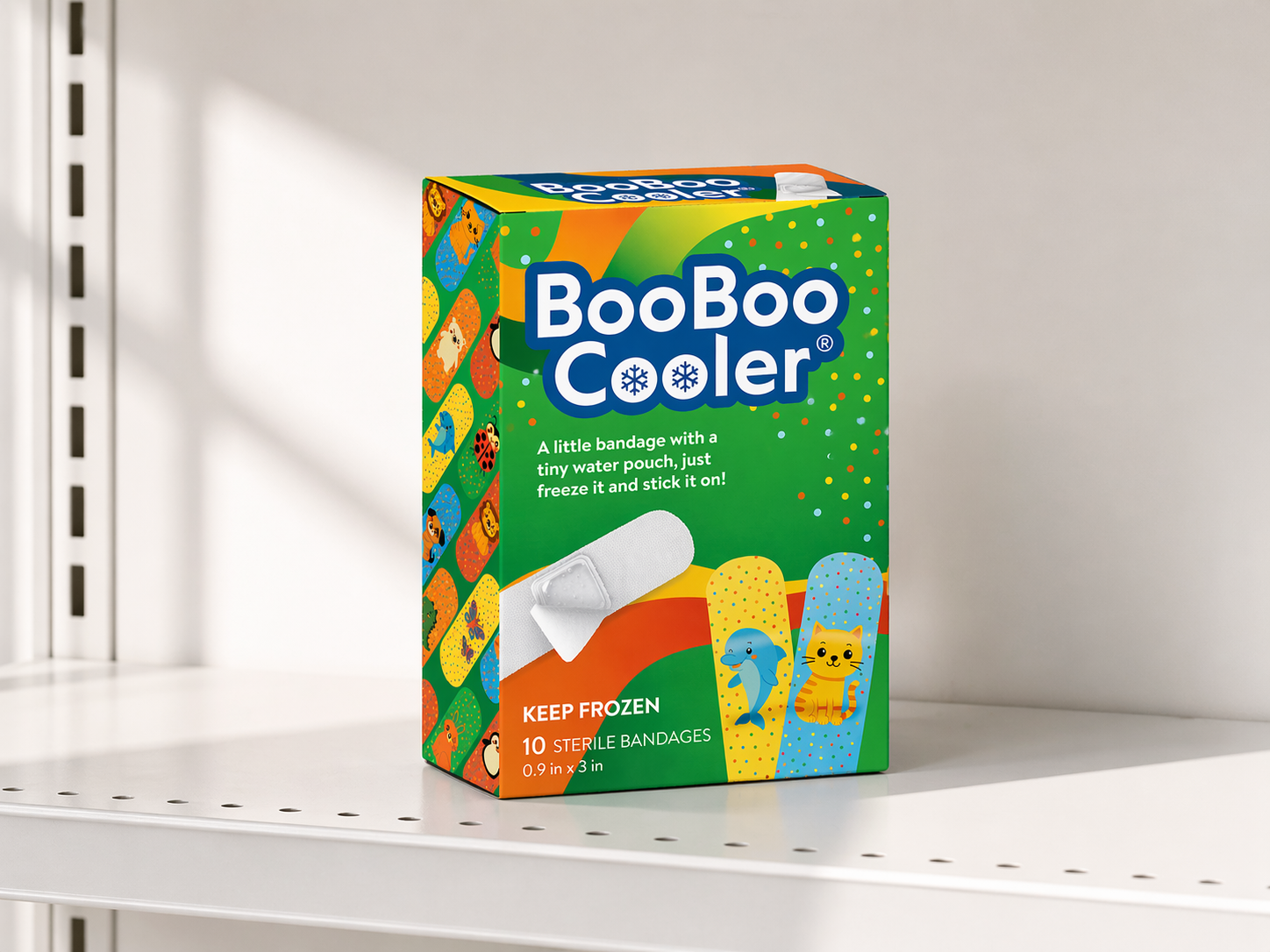 BooBoo Cooler at room temperature — no refrigeration needed — placeholder, assistant to replace