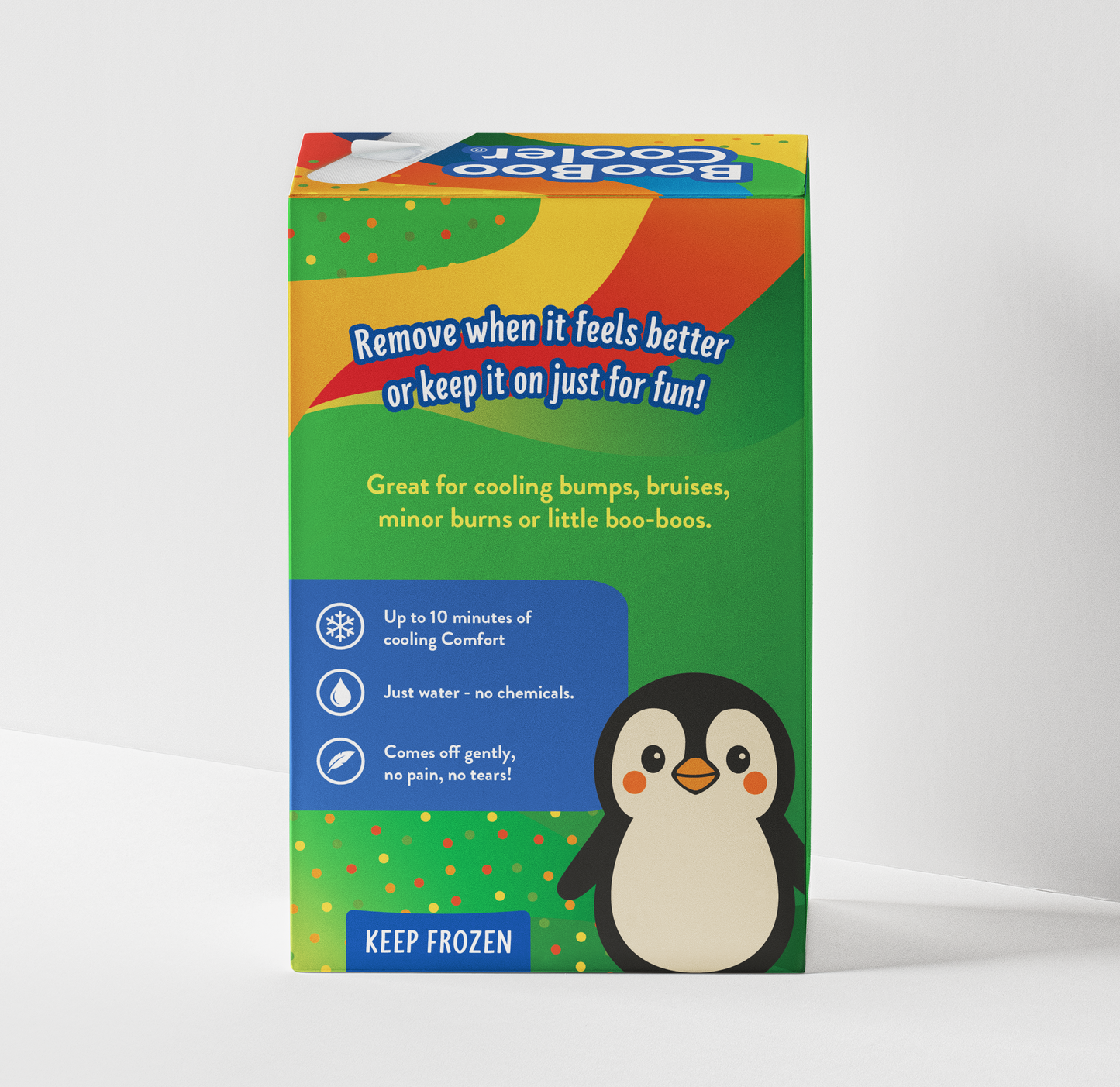 Back of the Animal Pack BooBoo Cooler box showing product information