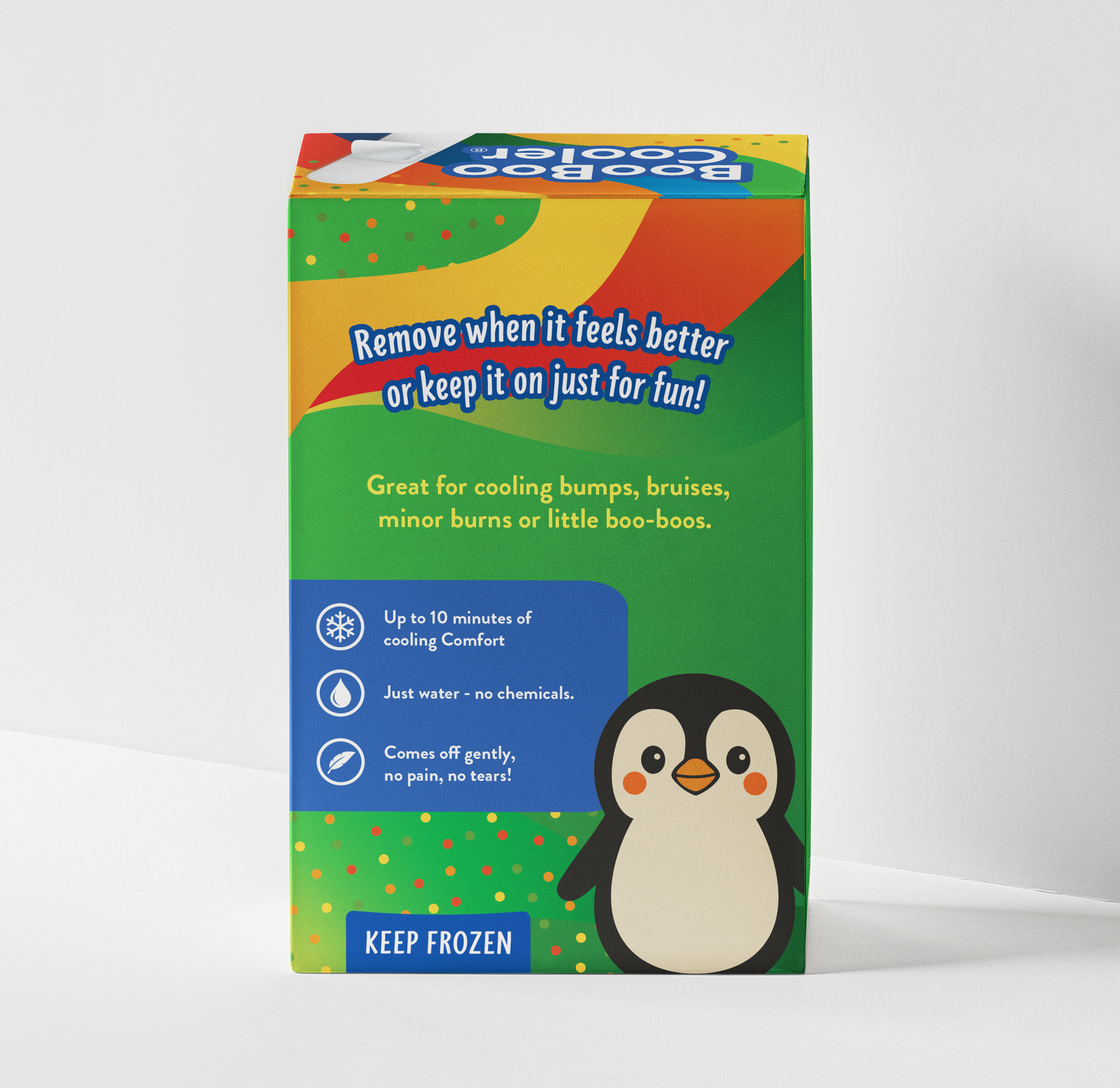 Back of the Animal Pack BooBoo Cooler box showing product information