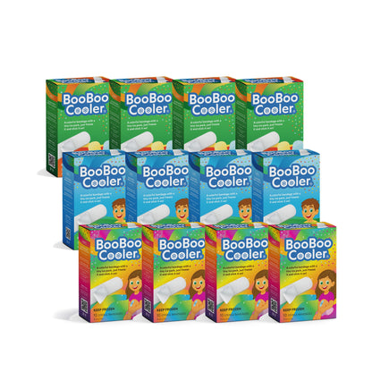 BooBoo Cooler 12-Pack: four boxes each of Rainbow Magic, Action Chill and Animal Pack