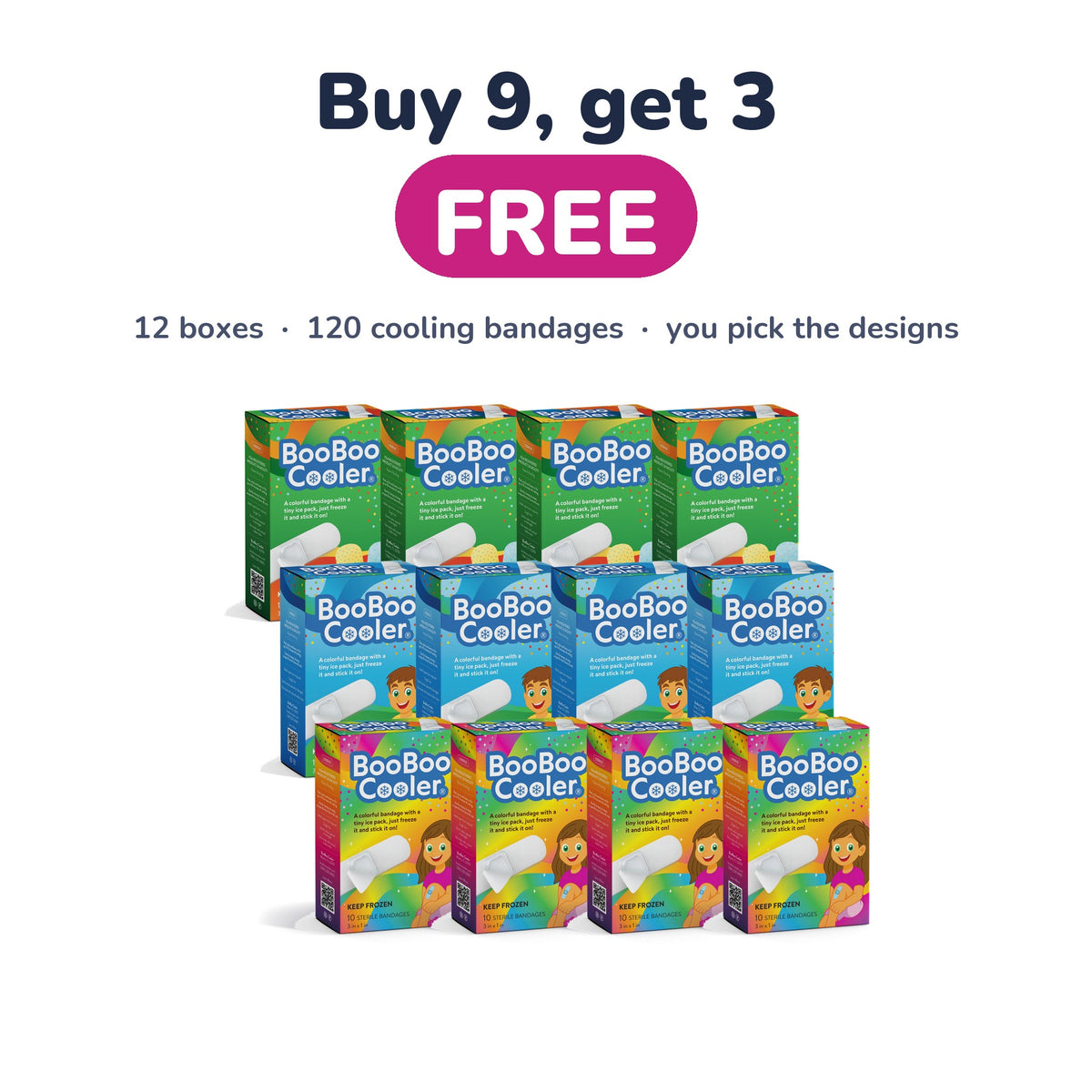 BooBoo Cooler 12-Pack: buy 9 boxes, get 3 free
